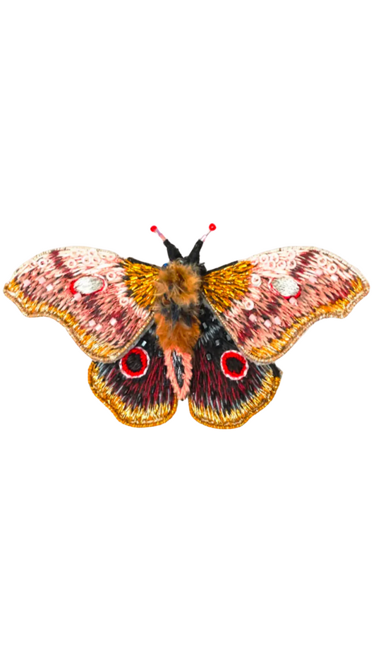 Emperor Mopane Moth Brooch