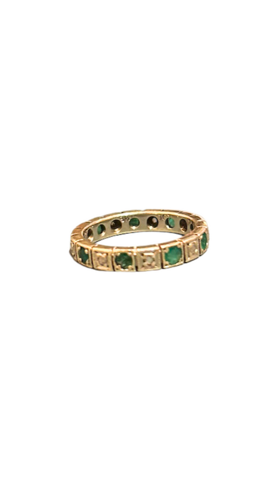 Emerald Diamond Full Eternity Ring