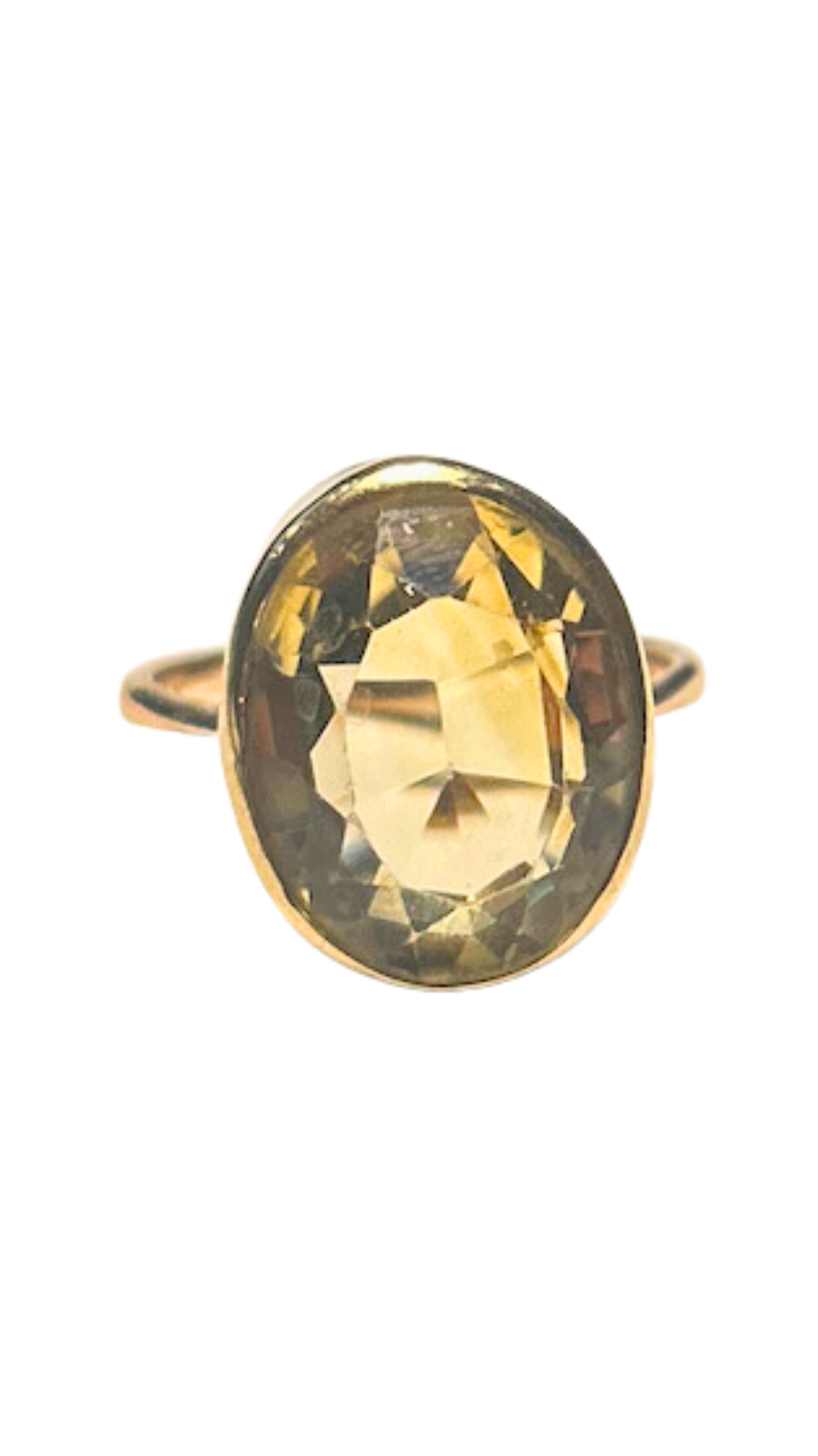 340 Citrine Single Stone Ring