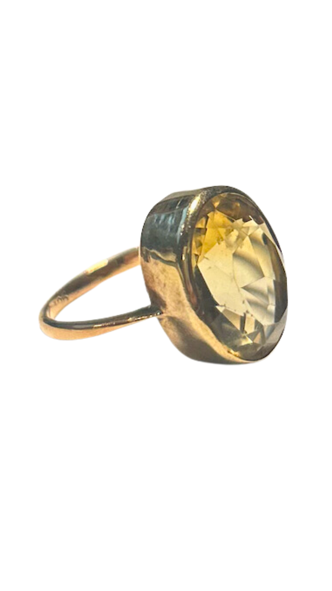 340 Citrine Single Stone Ring