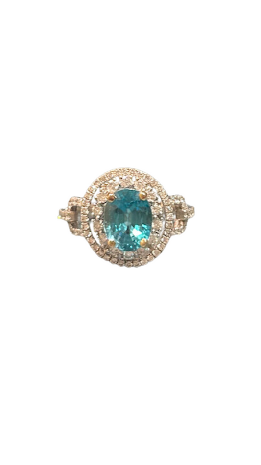 blue zirconia ring