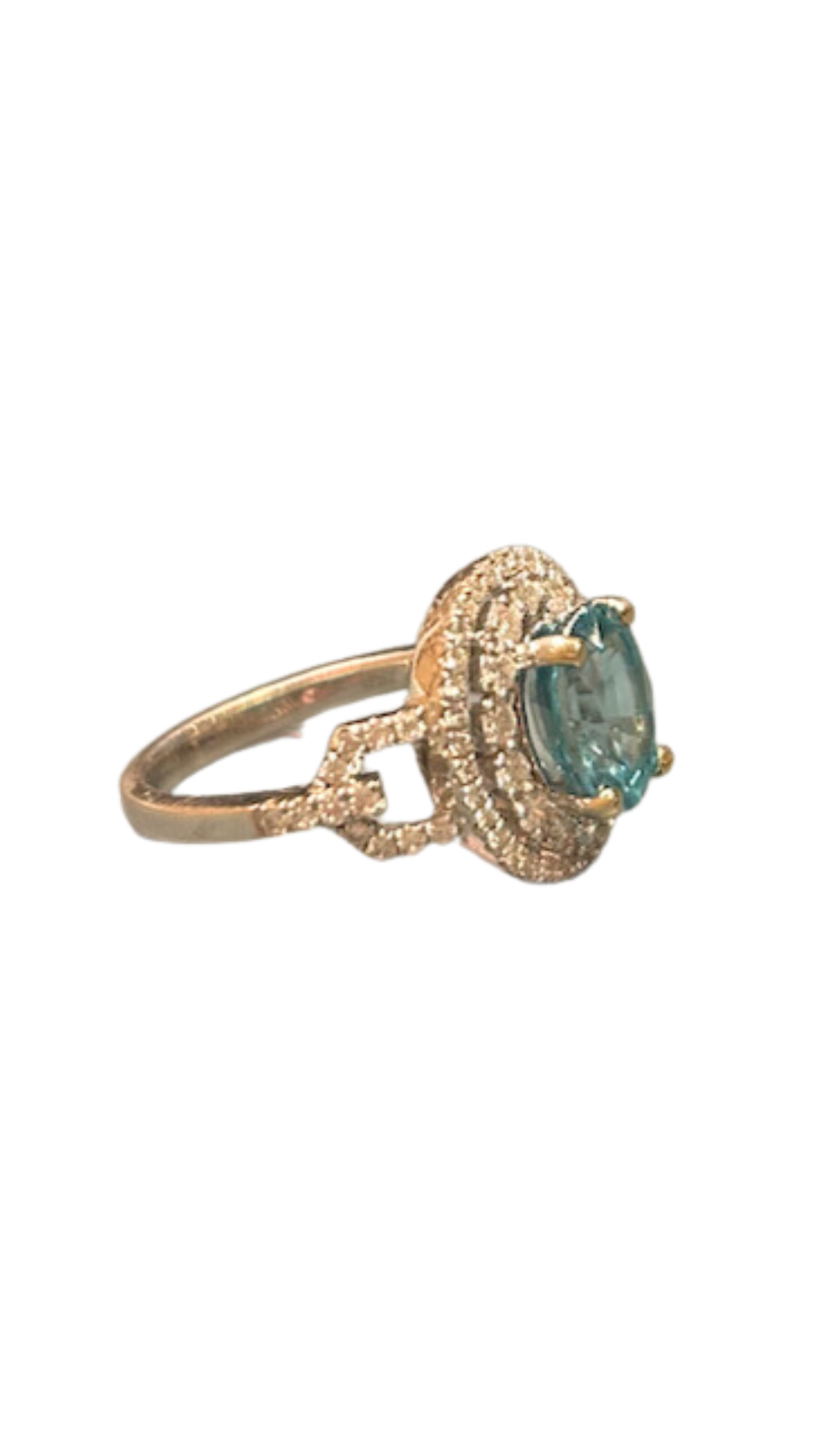 blue zirconia ring