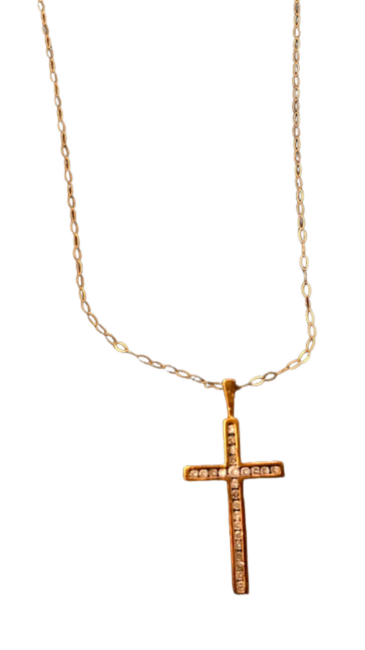 656 Diamond Cross Necklace