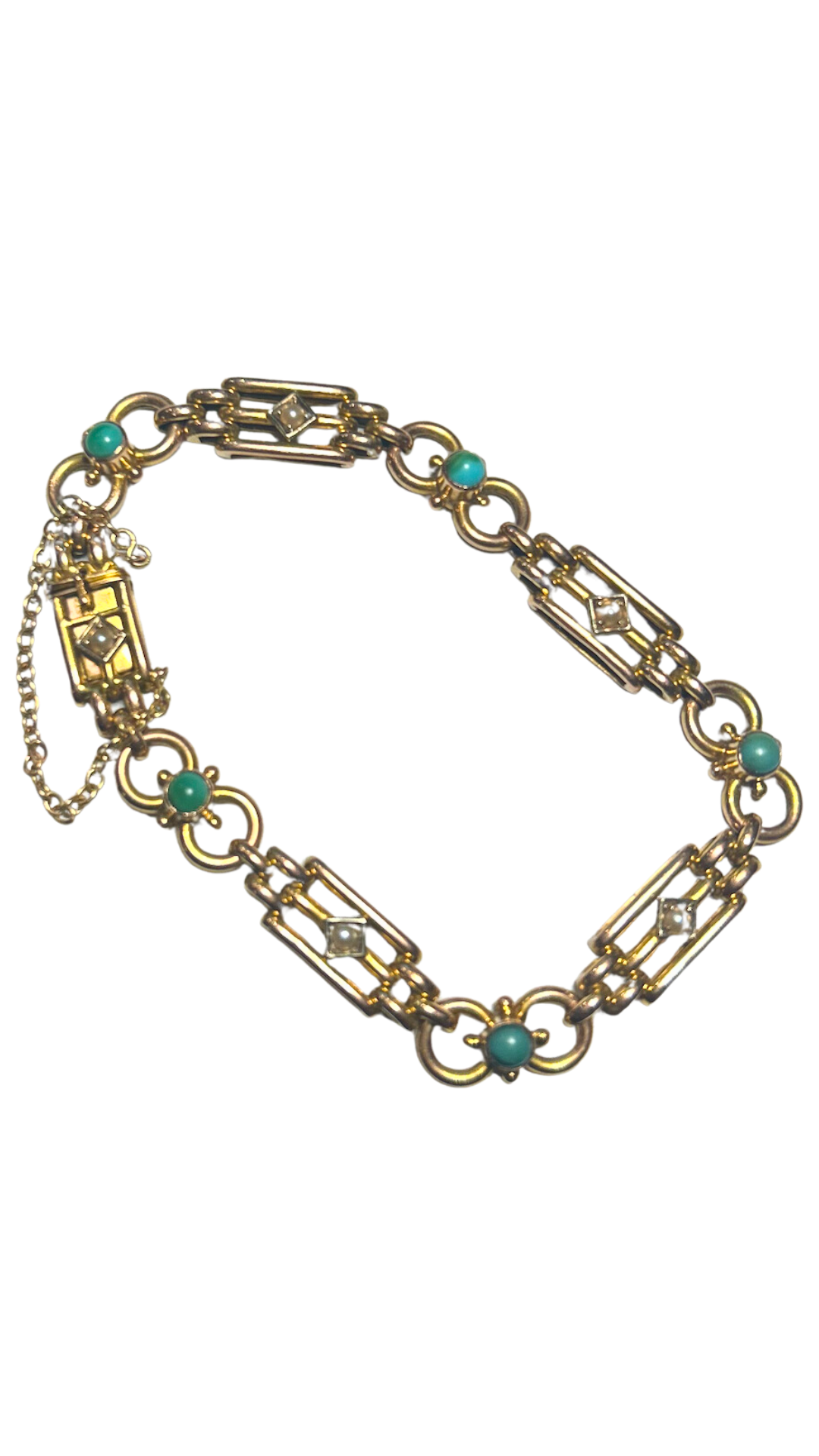 1500 Turquoise Pearl Bracelet