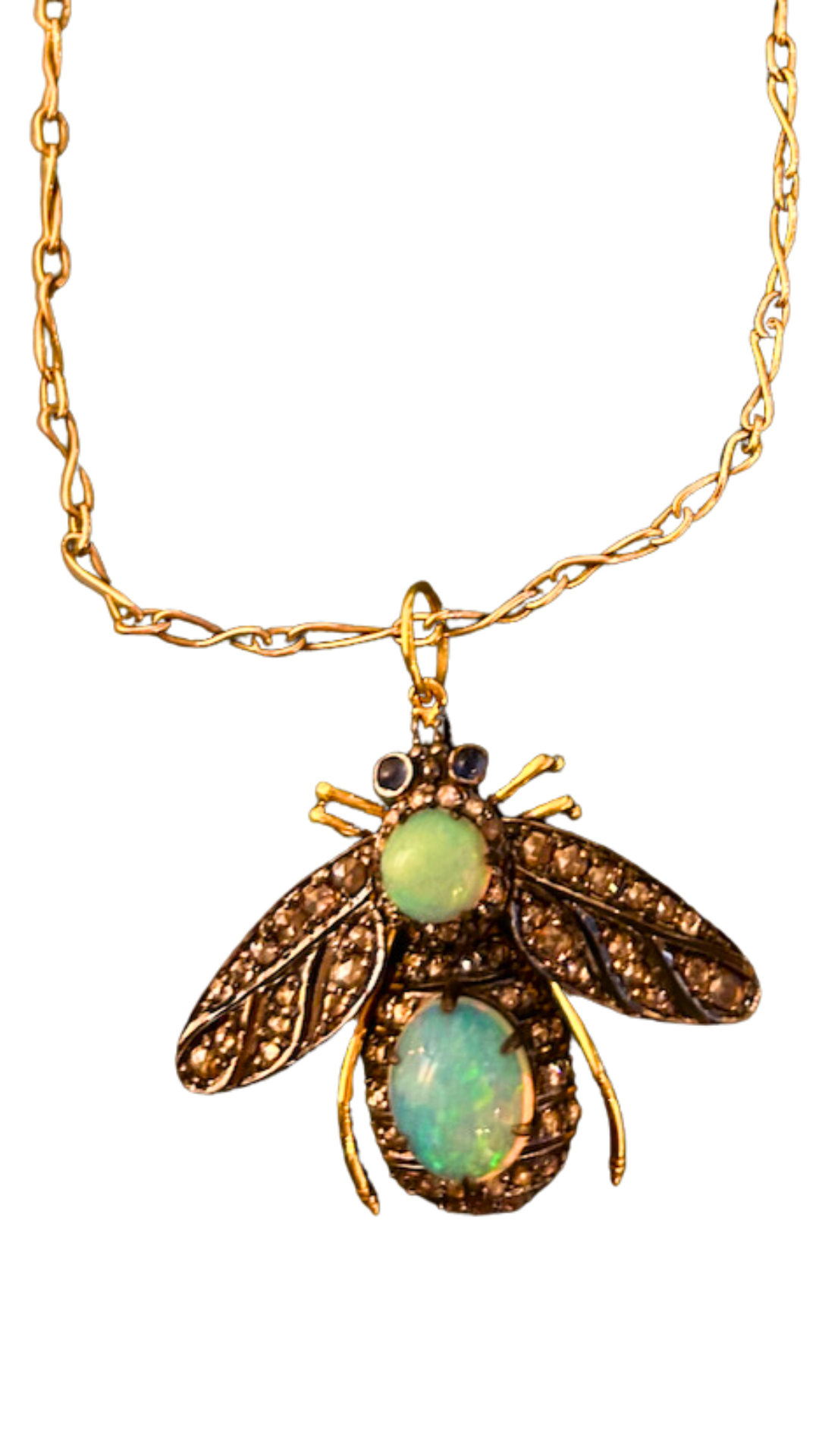 Opal Bee Necklace