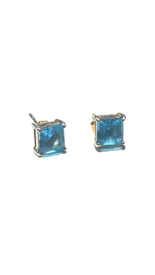 154 Blue Topaz Earrings