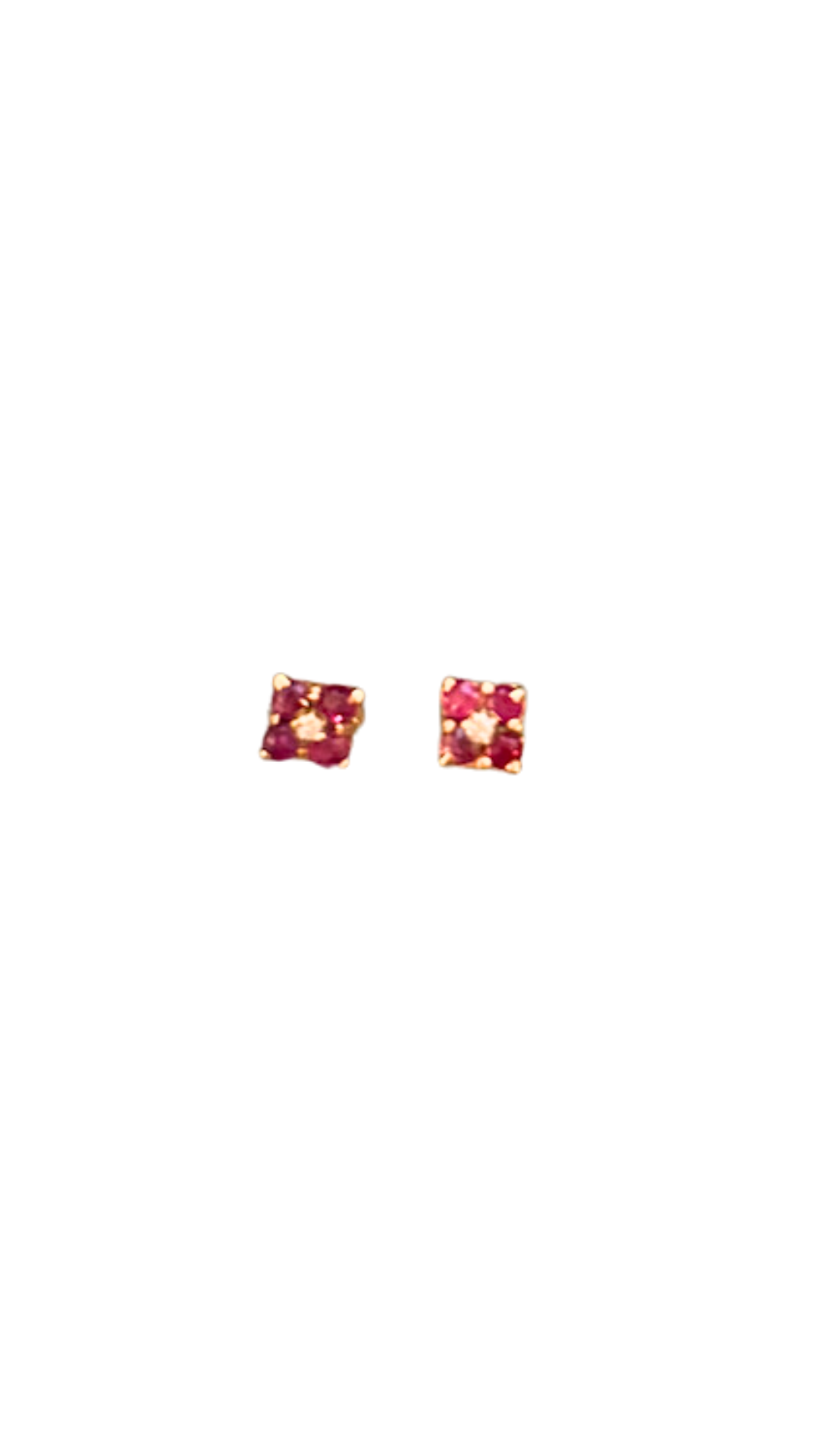 945 Ruby Diamond Earrings