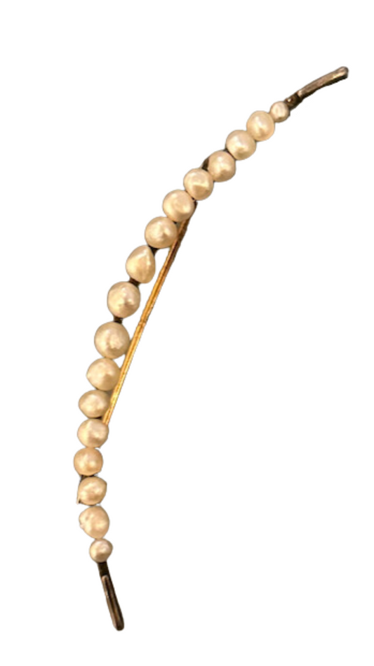 Pearl Half Moon Pin