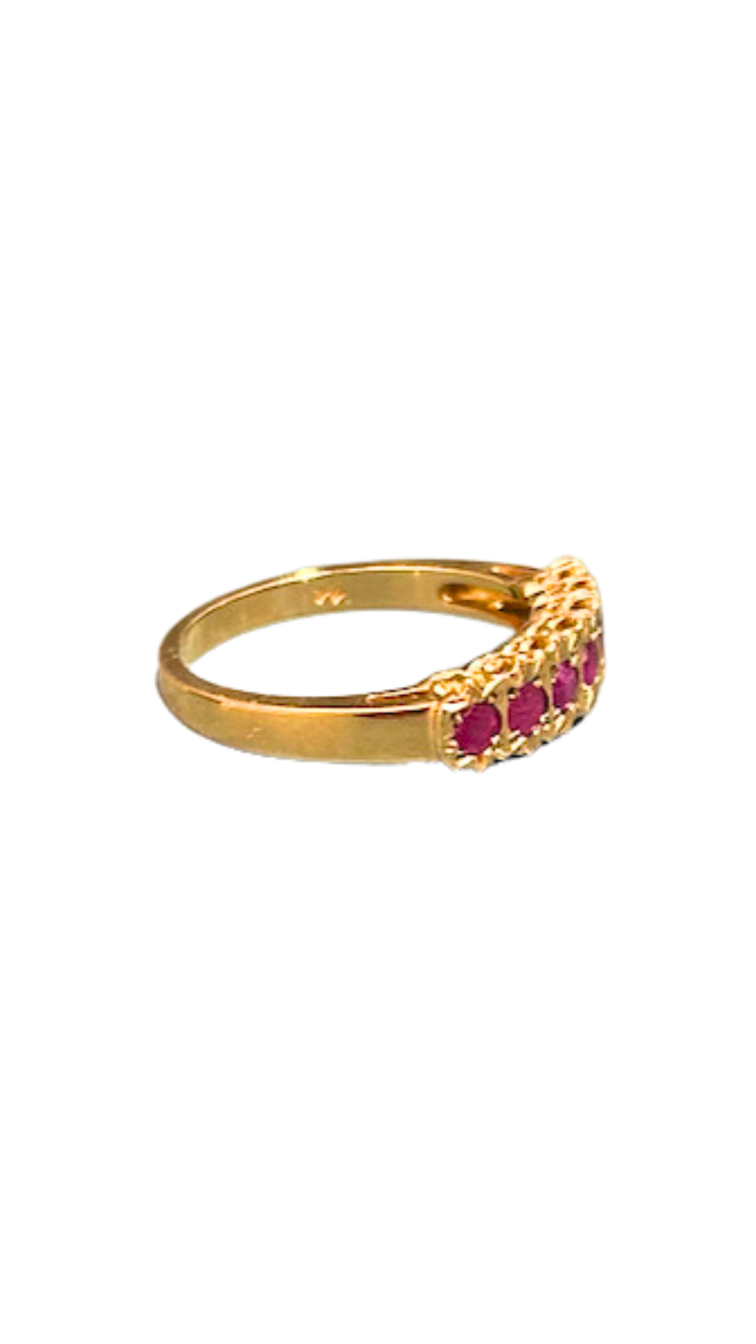 424 Ruby Half Eternity Ring