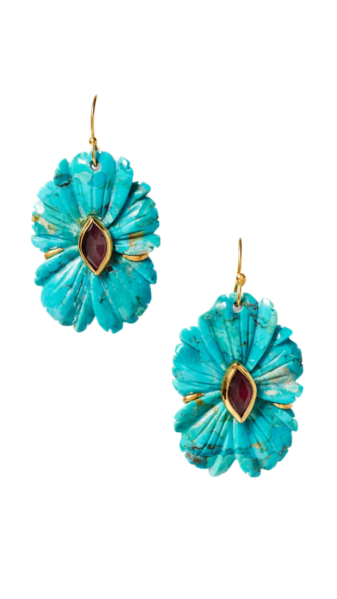 Magnolia Earrings Turquoise Mix