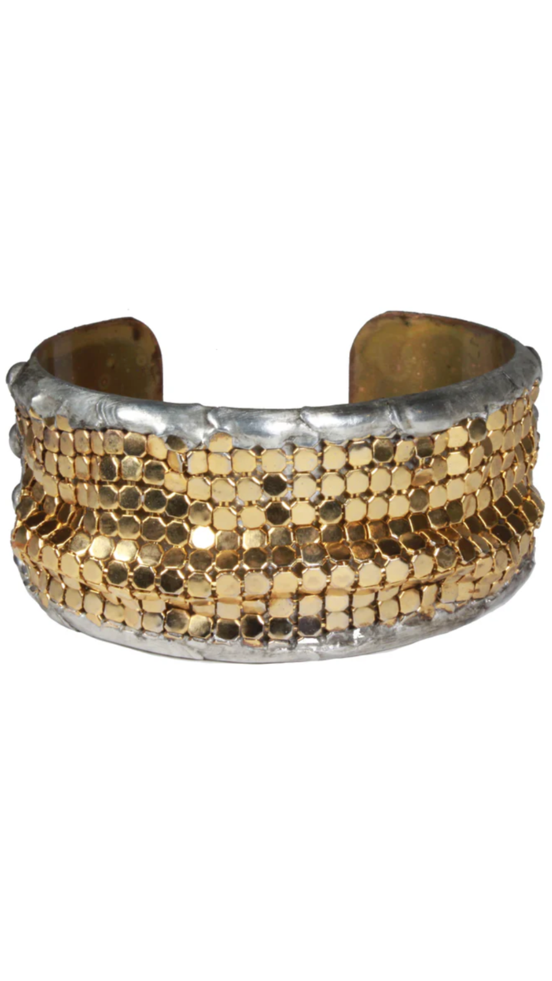 1" Gold Mesh Cuff