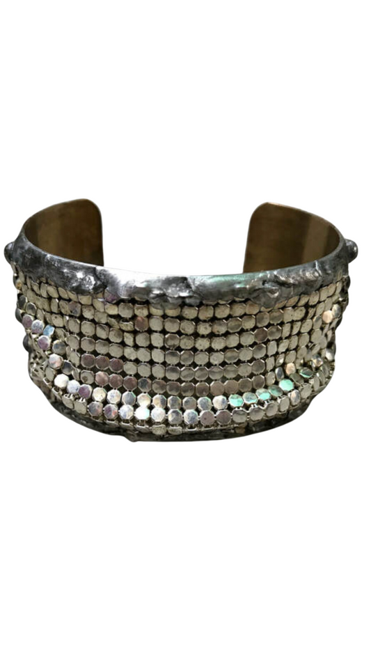 1.5" Silver Mesh Cuff