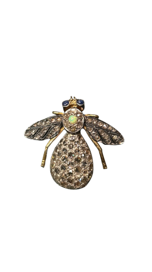 Diamond Bee Pin