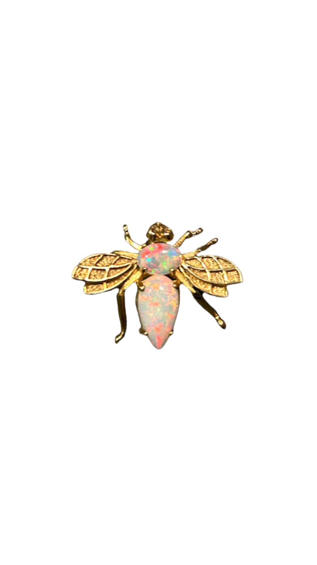 Opal Bee Pin