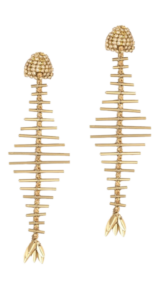 Samak Earrings Gold