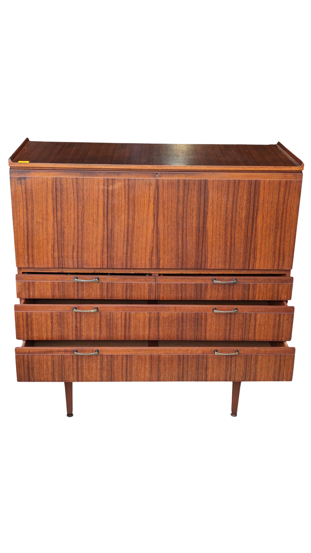 A581a Meredew Teak Veneer Secretary Desk