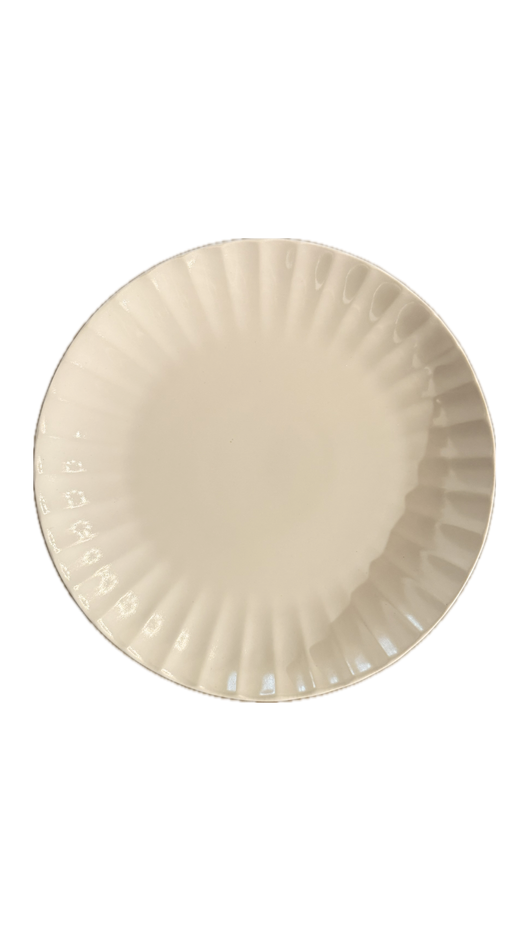Ivory Stoneware Floral Plates