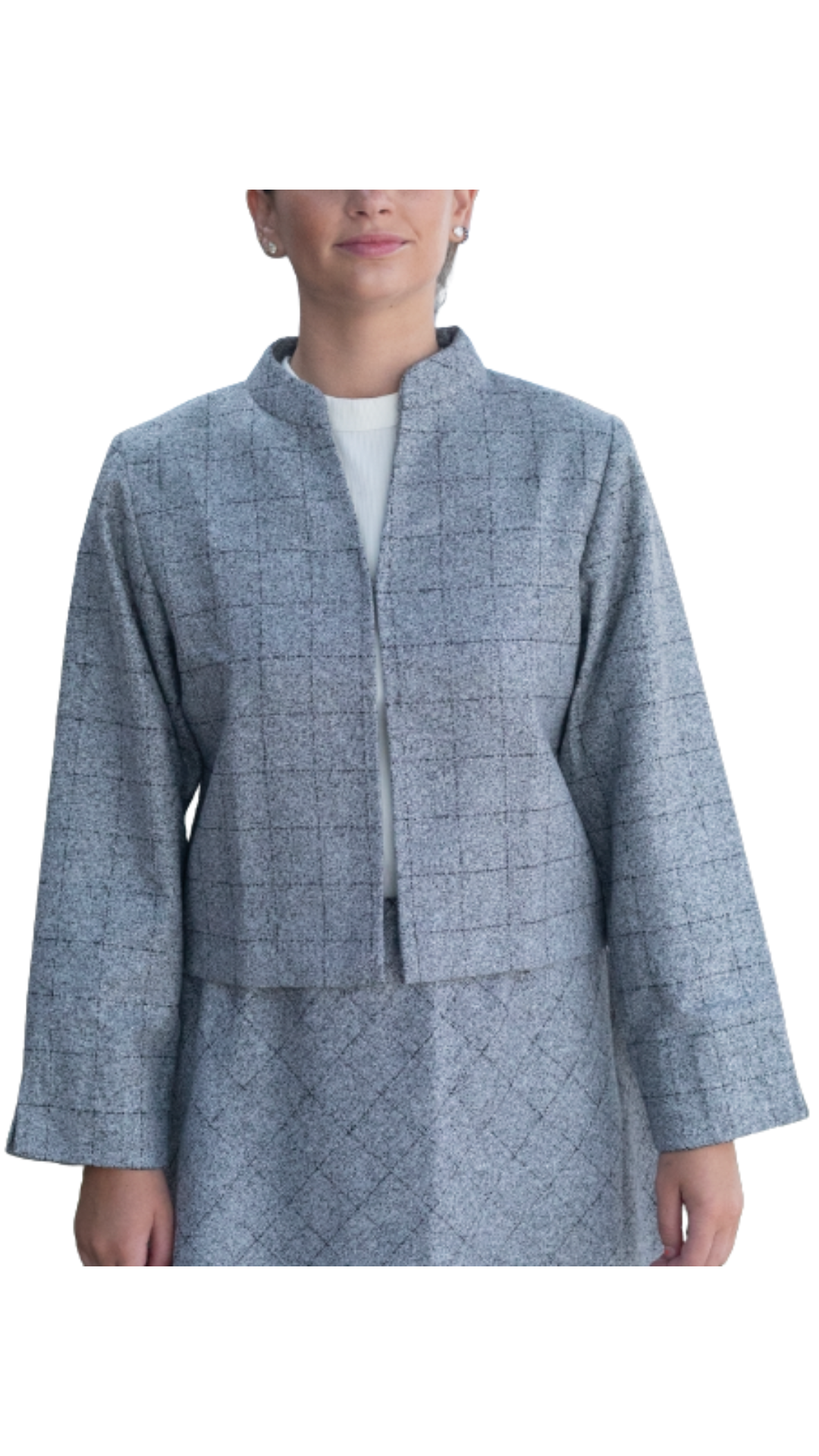 Grey Wool Short Jacket