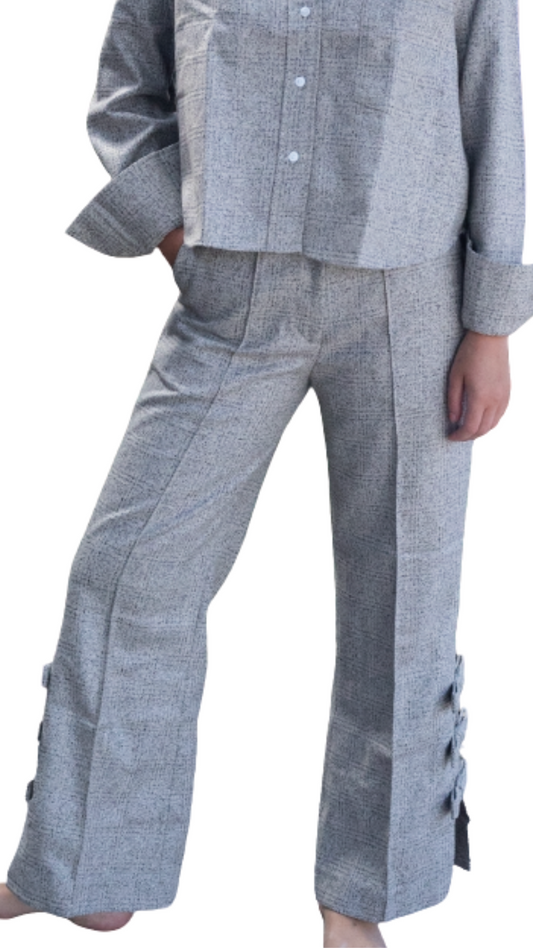 Brown Wool Lisa Bow Pant
