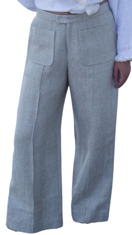 Emma Natural Linen Pant
