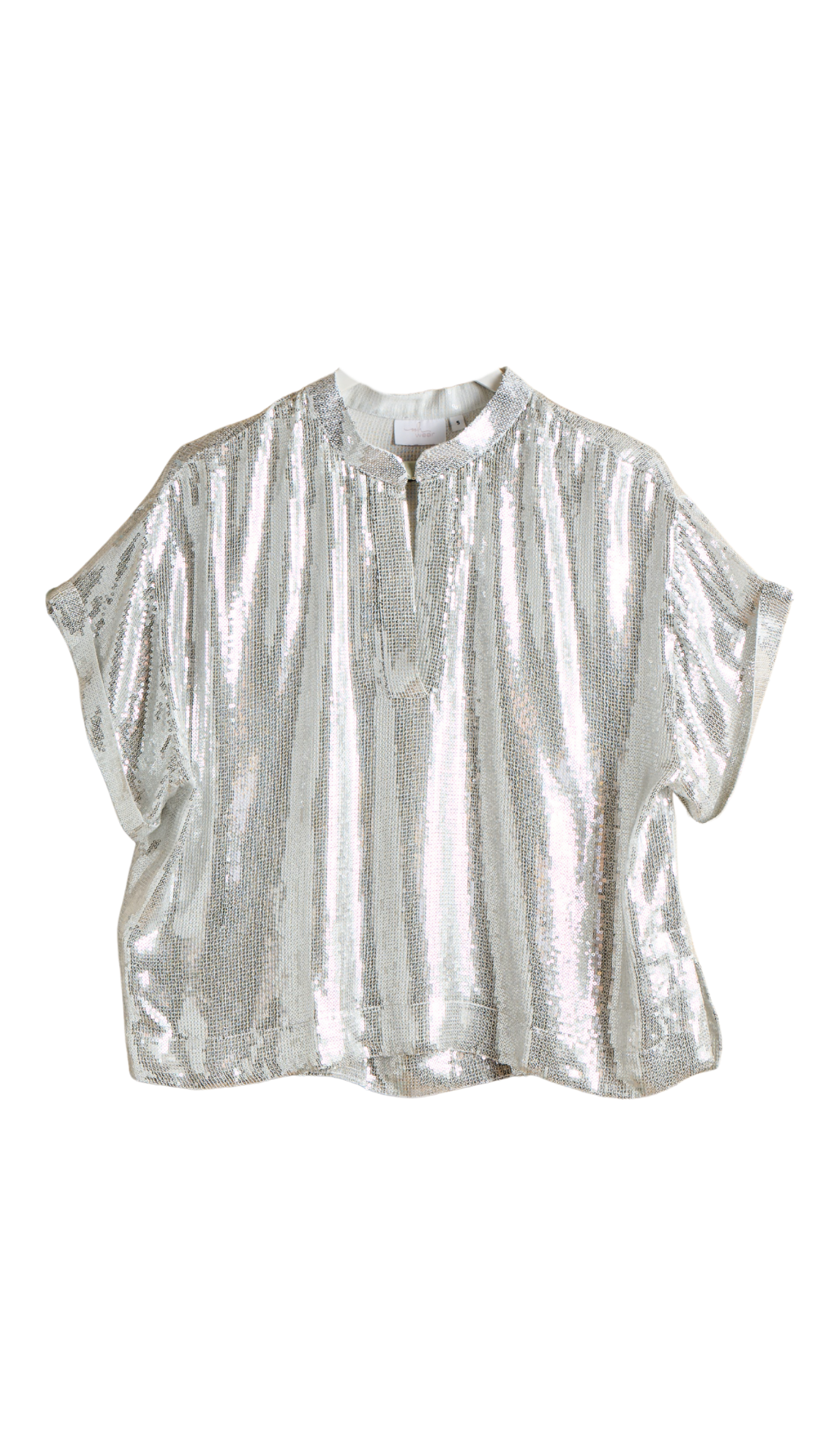 Silver Sequin Cindy Shirt