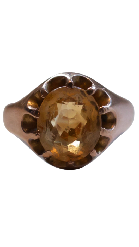 9ct RoseGold & Citrine Ring