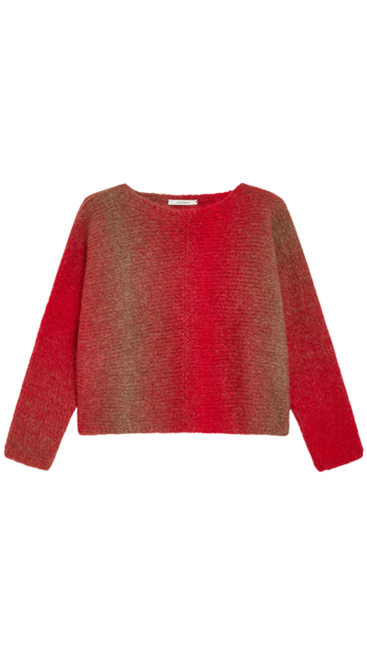 Red Knitted Alpaca Sweater