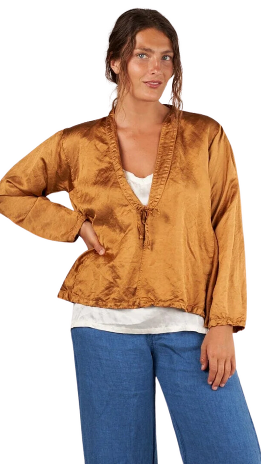 Tegan Satin Shrug