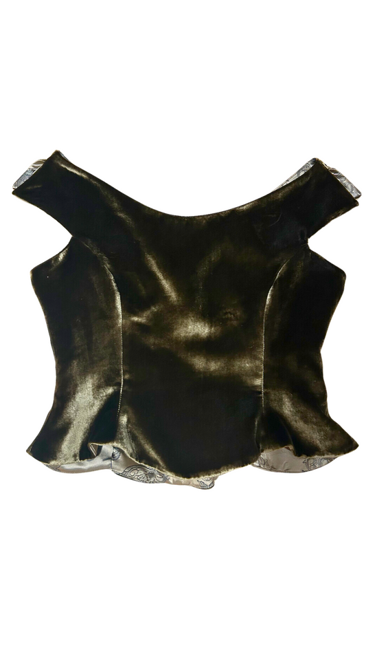 Silk Velvet Daria Bustier