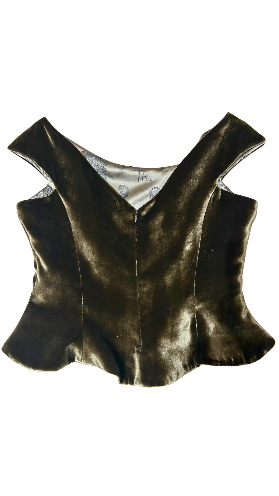 Silk Velvet Daria Bustier