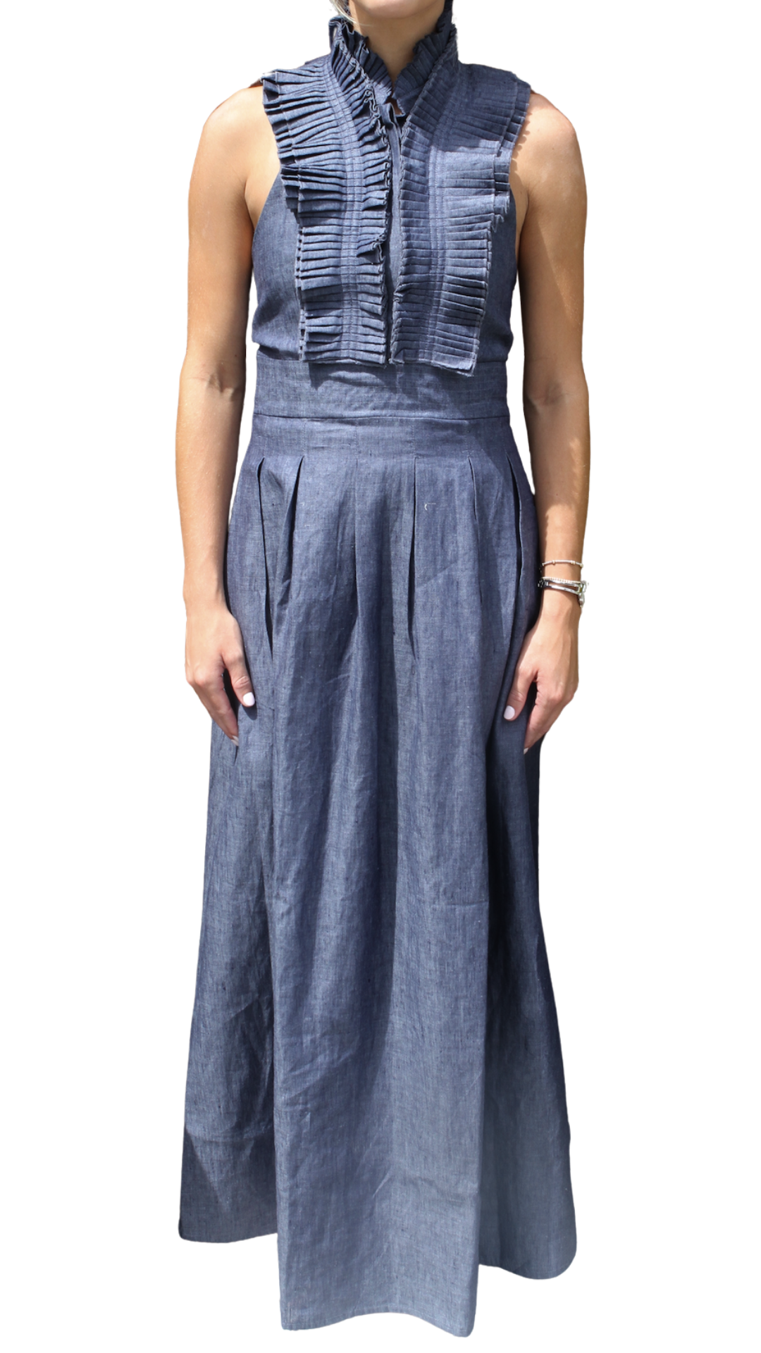 Emma Ruffle Sleeveless Dress