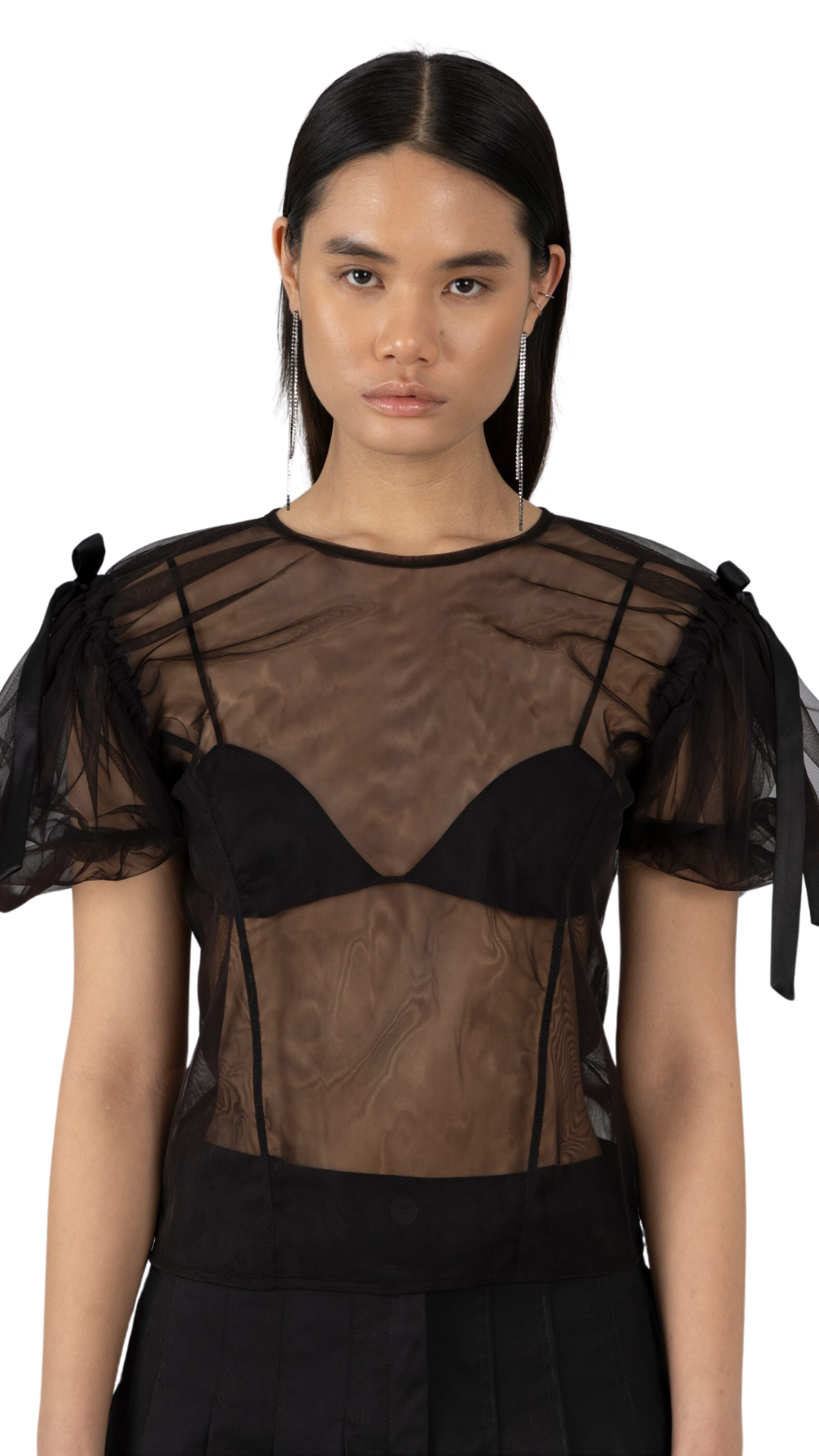 Tulle Corset Bow Top