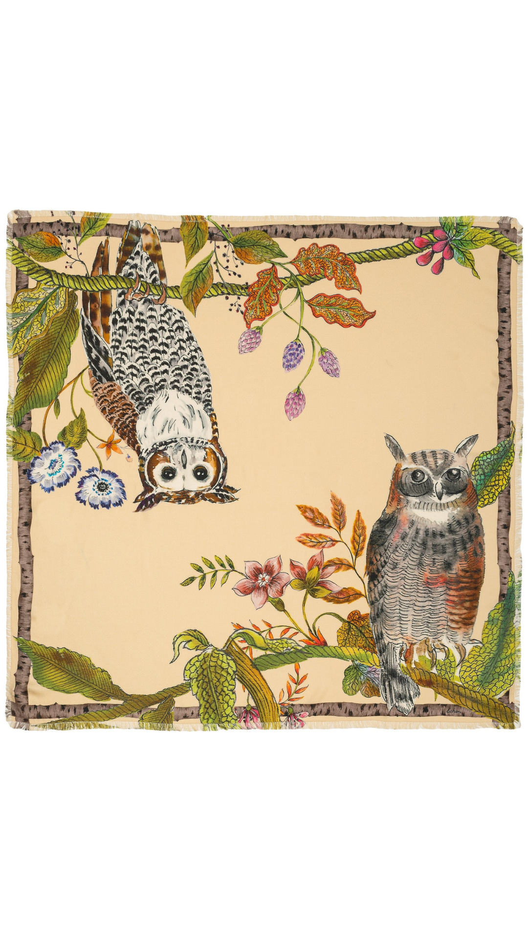 Hoot Hoot Square Scarf