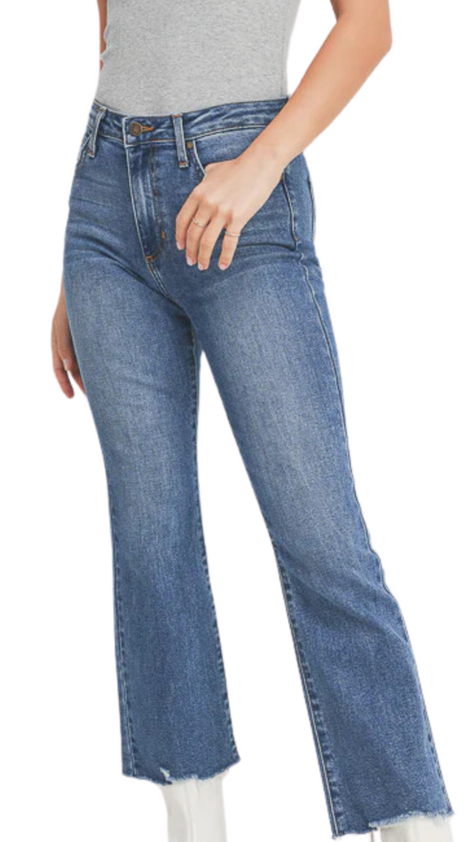 Vintage Crop Flare Jeans