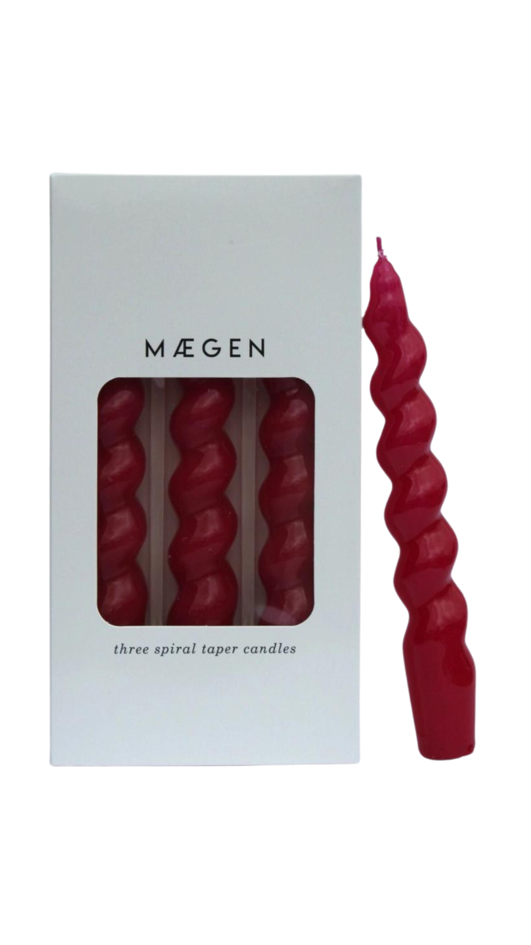 3 Pack Taper Candle Magenta