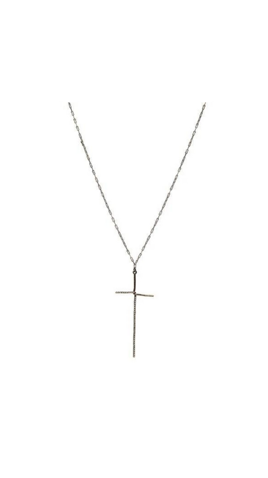 Rebel Designs - Elongated Cross Necklace