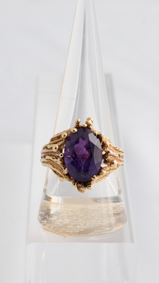 50 Abstract Amethyst Ring