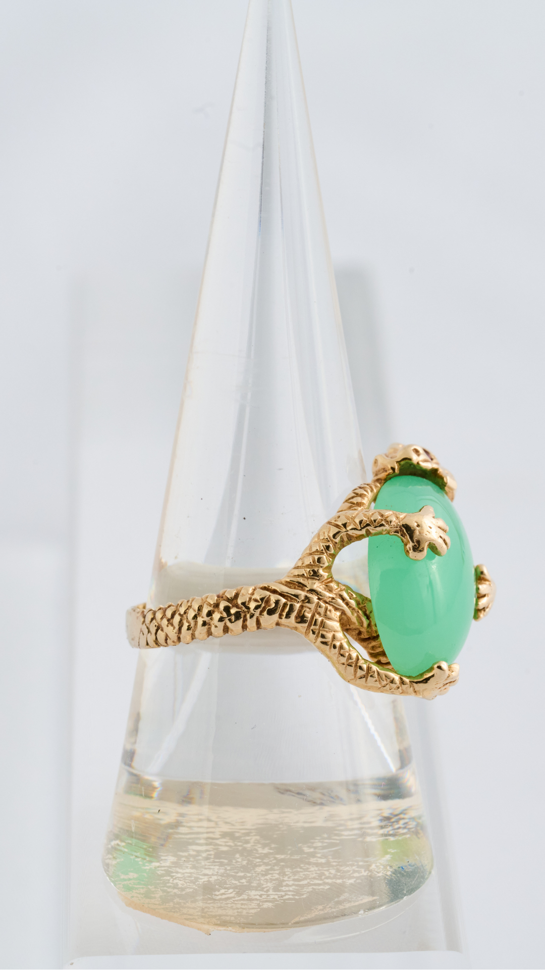 241 Chrysoprase Dragon Ring