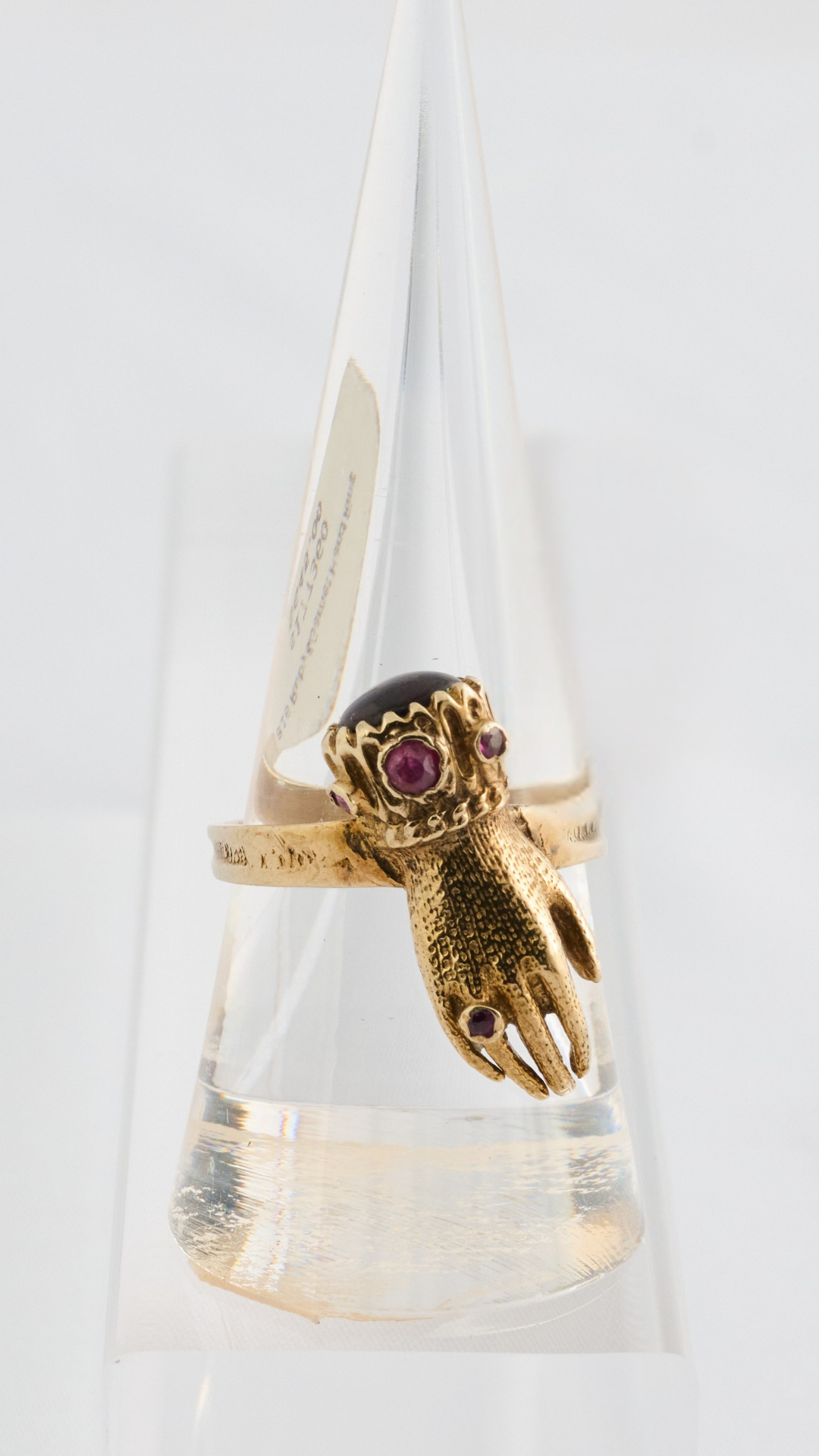 816 Ruby&Garnet Hand Ring