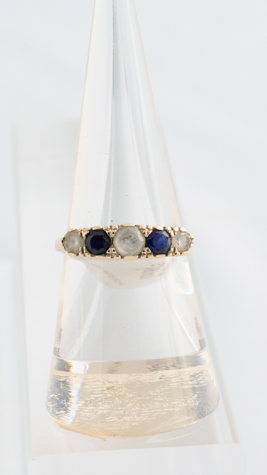 672 Sapphire Blue Topaz Ring