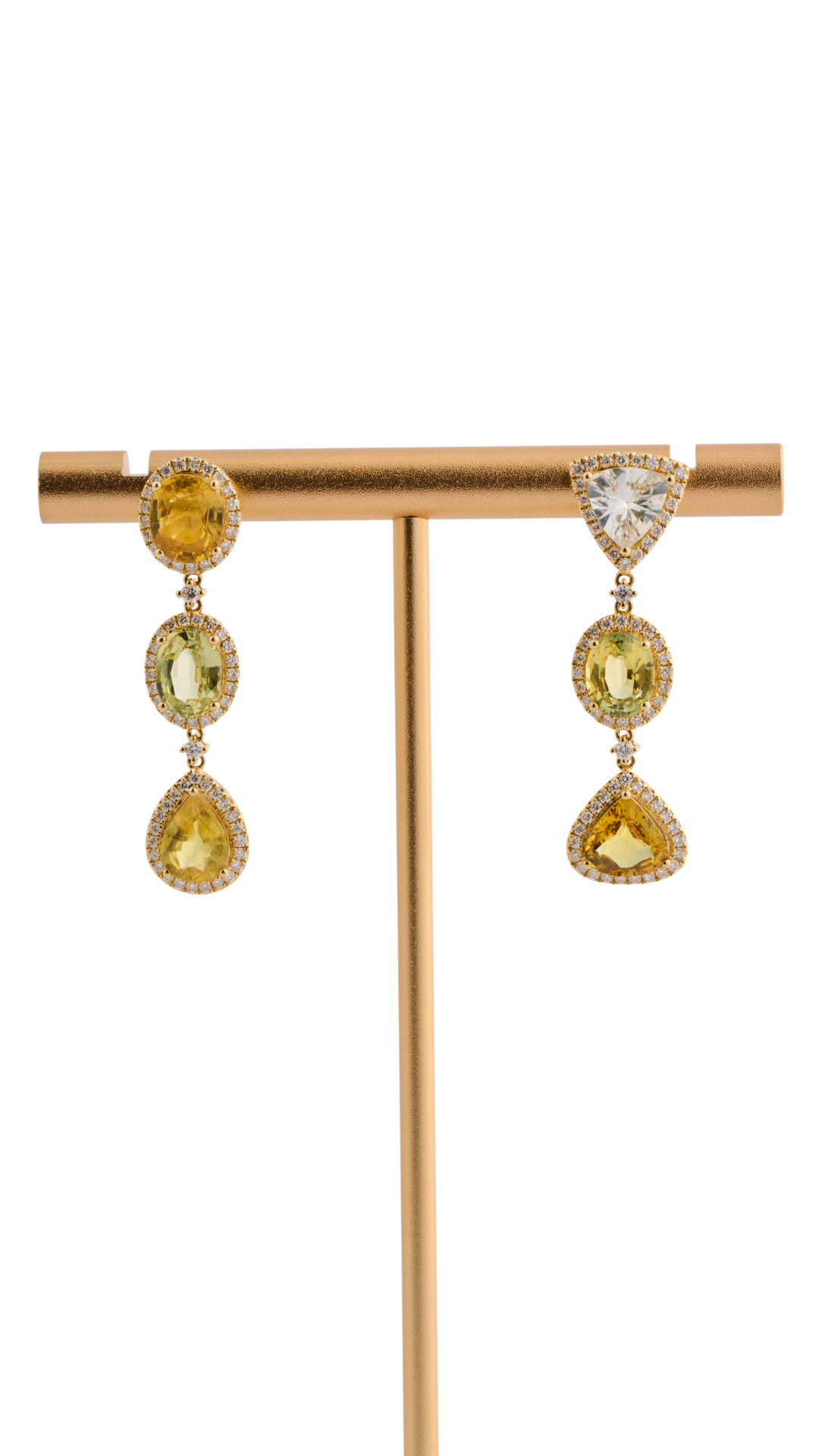 525 Sapphire Diamond Drop Earrings