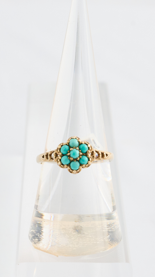 189 Turquoise Posy Ring