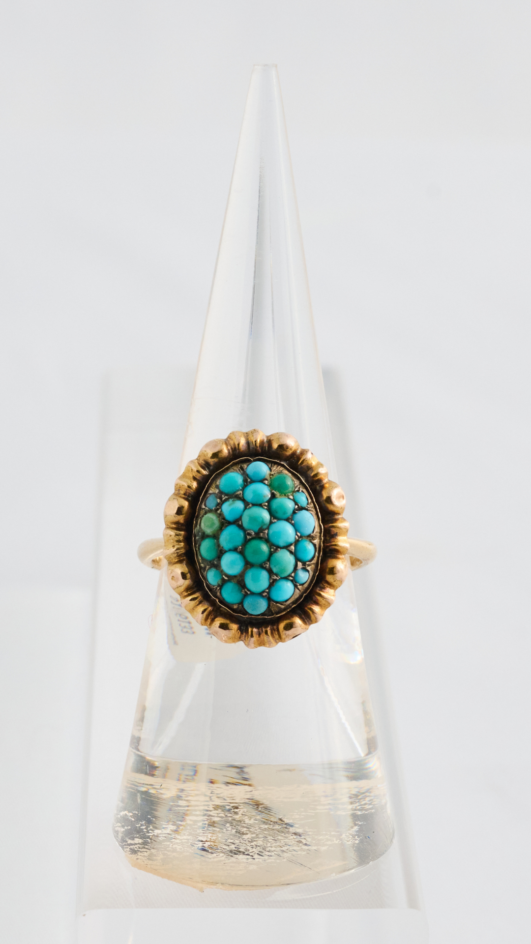 138 Turquoise Cluster Ring