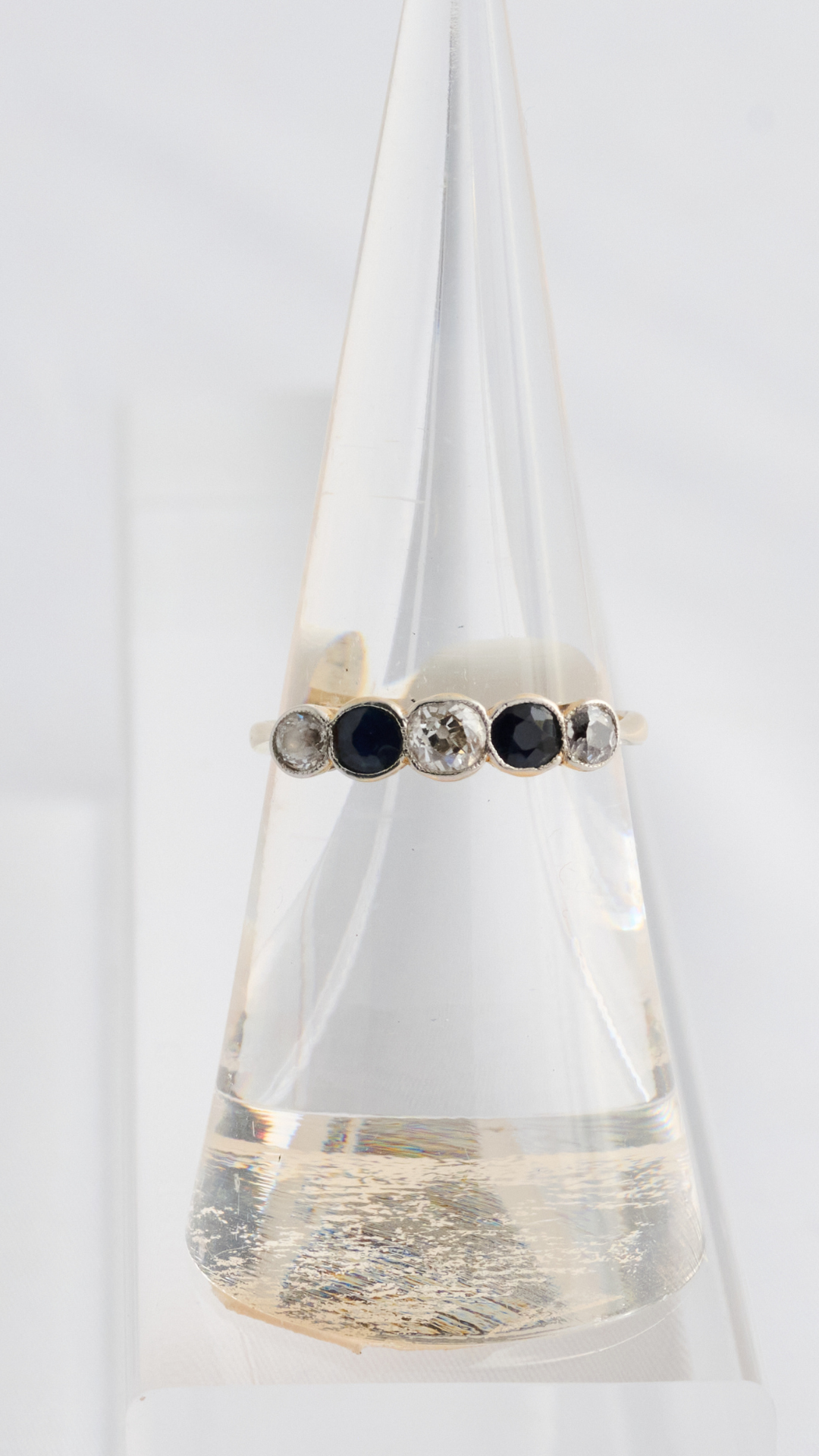 659 Diamond Sapphire Ring