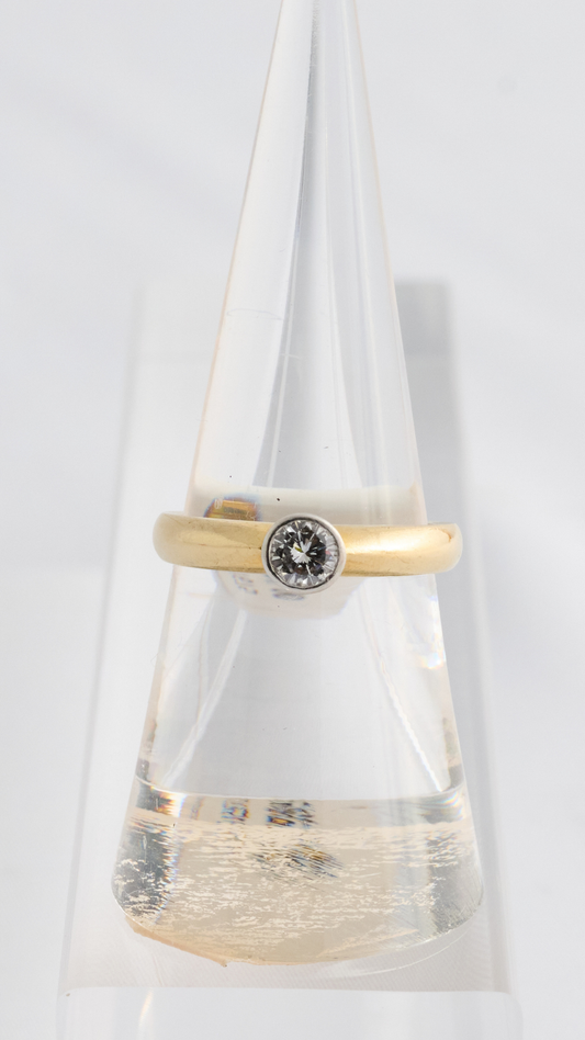 183 Gold Diamond Solitaire Ring