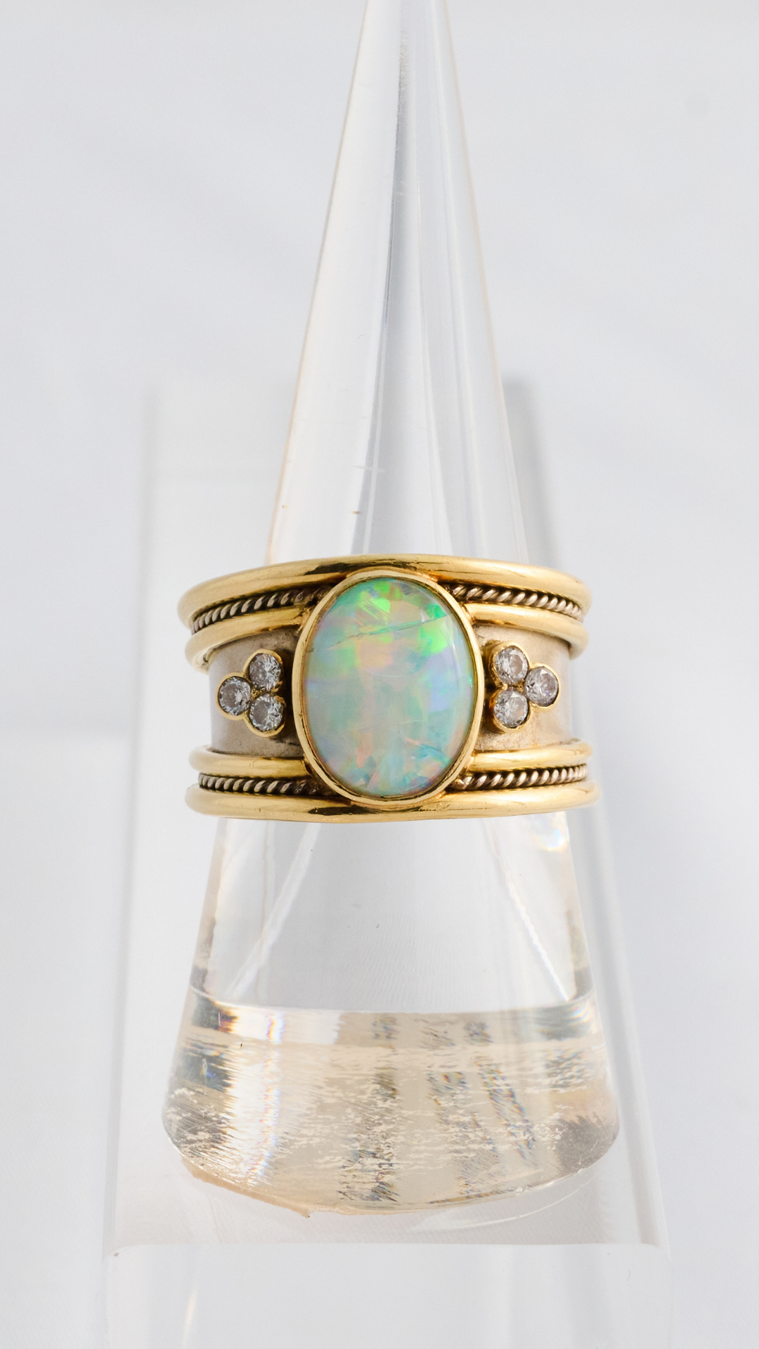 832 Opal Band Ring