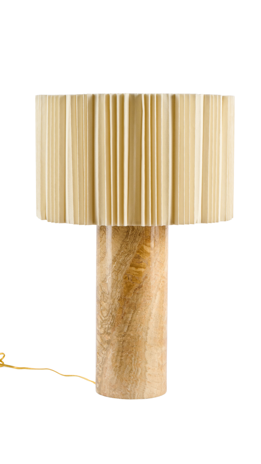 M43 Travertine Lamp Stand