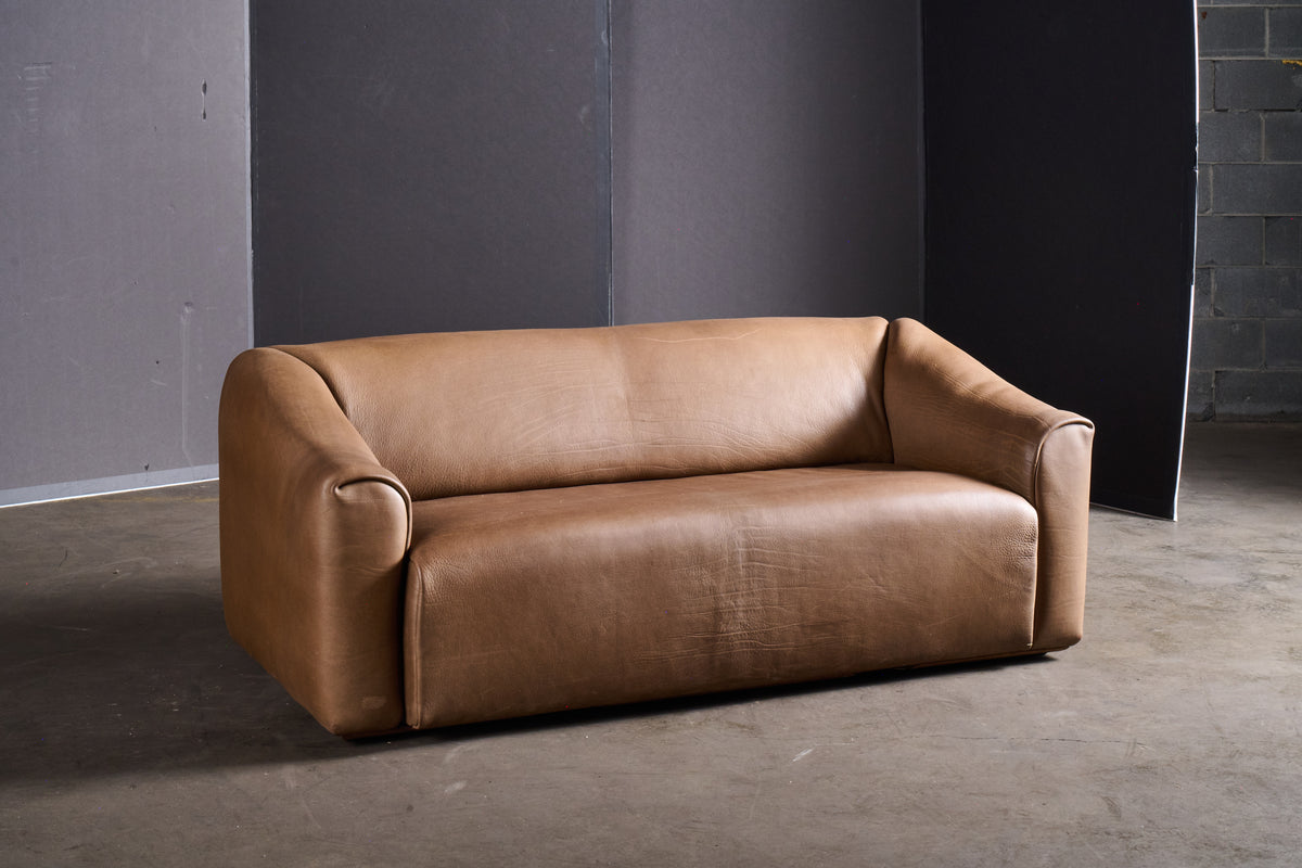 Vintage 1970 DS47 Deside 2 Seater Leather Sofa
