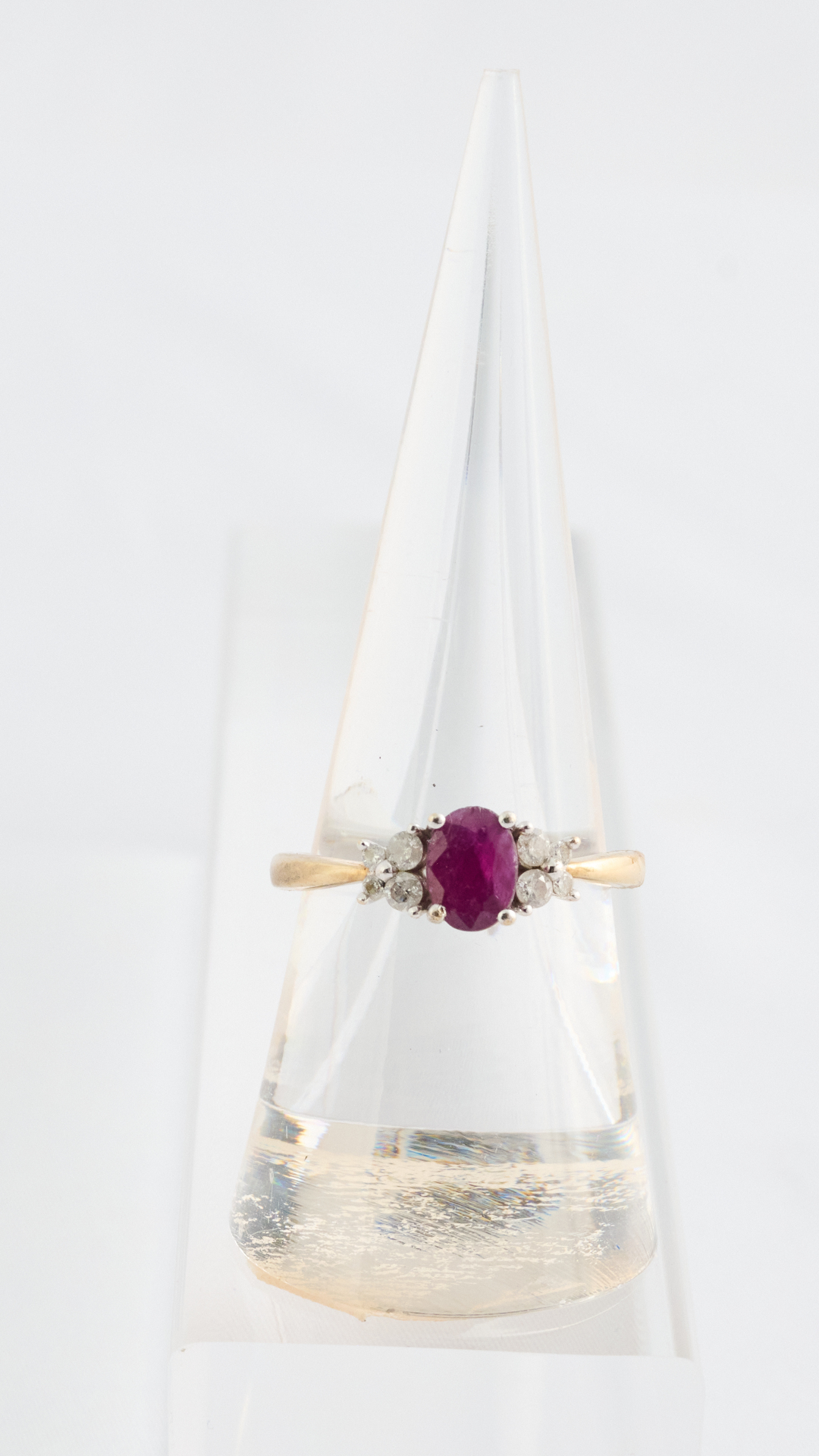 Ruby & Diamond Ring, 9ct.