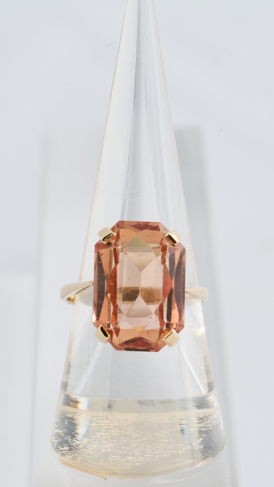 Pink Topaz Dress Ring